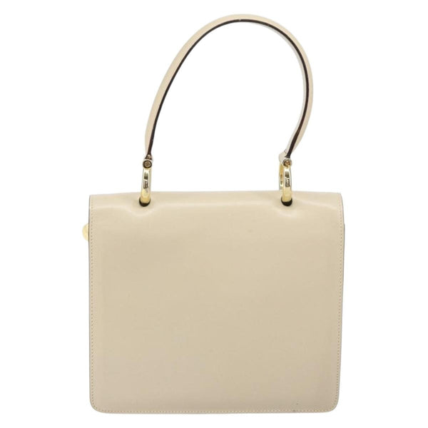 Celine Vintage Top Handle Bag Glazed Leather Small