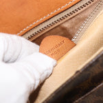 Celine Vintage Macadam Shoulder Bag Canvas and Leather - image 7