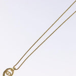 Christian Dior CD Round Pendant Necklace Metal and Crystals - image 12
