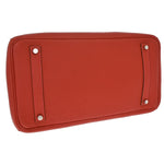 Hermes Birkin Handbag Red Togo with Palladium Hardware 35 - image 9