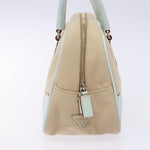 Prada Bauletto Bag Canvas with Leather - image 4