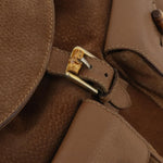 Gucci Vintage Bamboo Backpack Suede and Leather - image 12