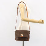 Celine Vintage Macadam Circle Logo Shoulder Bag Canvas and Leather - image 13