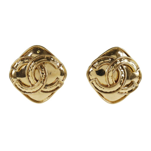 Chanel Vintage CC Clip-On Earrings Metal - image 1