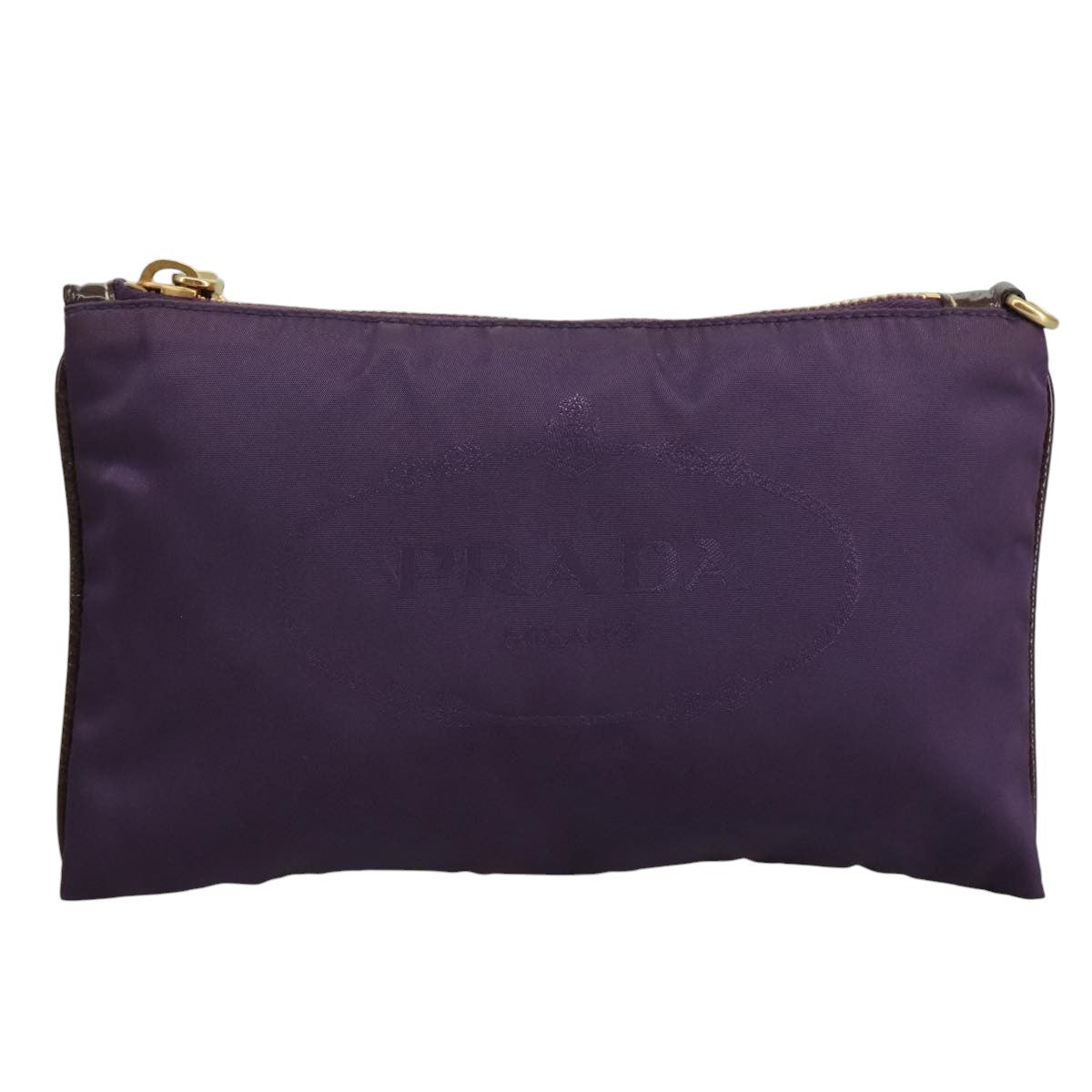 Prada Logo Zip Pouch Tessuto - image 1