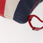 Gucci Logo Drawstring Backpack Striped Canvas Large - image 11