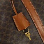 Celine Vintage Duffle Bag Canvas and Leather - image 13