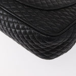 Bally Vintage Chain Shoulder Bag Quilted Leather - image 11
