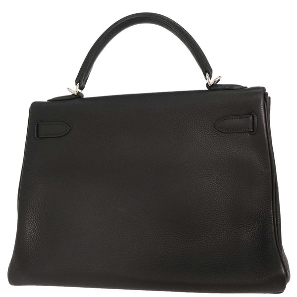 Hermes Kelly Handbag Black Togo with Gold Hardware 32