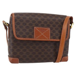 Celine Vintage Macadam Shoulder Bag Canvas and Leather - image 1