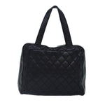 Chanel Vintage CC Zip Around Bowler Bag Quilted Caviar Medium - image 2