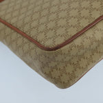 Celine Vintage Macadam Circle Logo Shoulder Bag Canvas and Leather - image 12