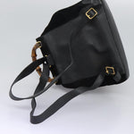 Gucci Vintage Bamboo Backpack Suede and Leather - image 16