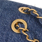 Chanel Egyptian Hieroglyph Flap Bag Denim and Shearling Medium - image 9
