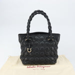 Salvatore Ferragamo Gancini handbag Leather - image 13