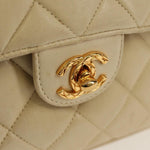 Chanel Chain Flap Shoulder Bag Quilted Lambskin - image 13