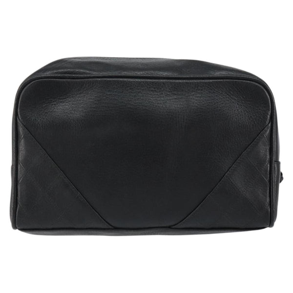 Chanel Vintage Toiletry Pouch Leather