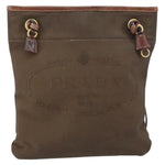 Prada Logo Flat Messenger Canvas Medium - image 19