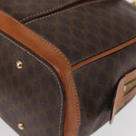 Celine Vintage Macadam Handbag Canvas and Leather - image 9