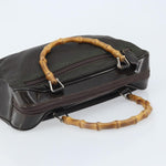 Gucci Vintage Bamboo Handle Bag Nylon - image 8