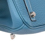 Hermes Touch Birkin Bag Blue Togo with Blue Matte Alligator and Gold Hardware 30 - image 7