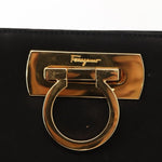 Salvatore Ferragamo Vintage Gancini Chain Shoulder Bag Suede Small - image 12