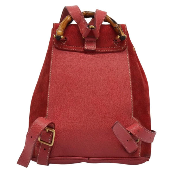 Gucci Gucci bamboo backpack daim mini