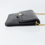 Christian Dior Vintage CD Chain Flap Shoulder Bag Leather - image 3