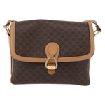 Celine Vintage Macadam Shoulder Bag Canvas and Leather - image 1