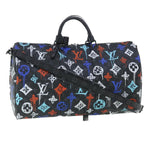 Louis Vuitton Keepall Bandouliere Bag Graffiti Monogram Eclipse Canvas 50 - image 14