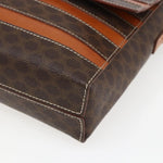 Celine Vintage Macadam Shoulder Bag Canvas and Leather - image 9