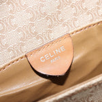 Celine Vintage Macadam Shoulder Bag Canvas and Leather - image 7