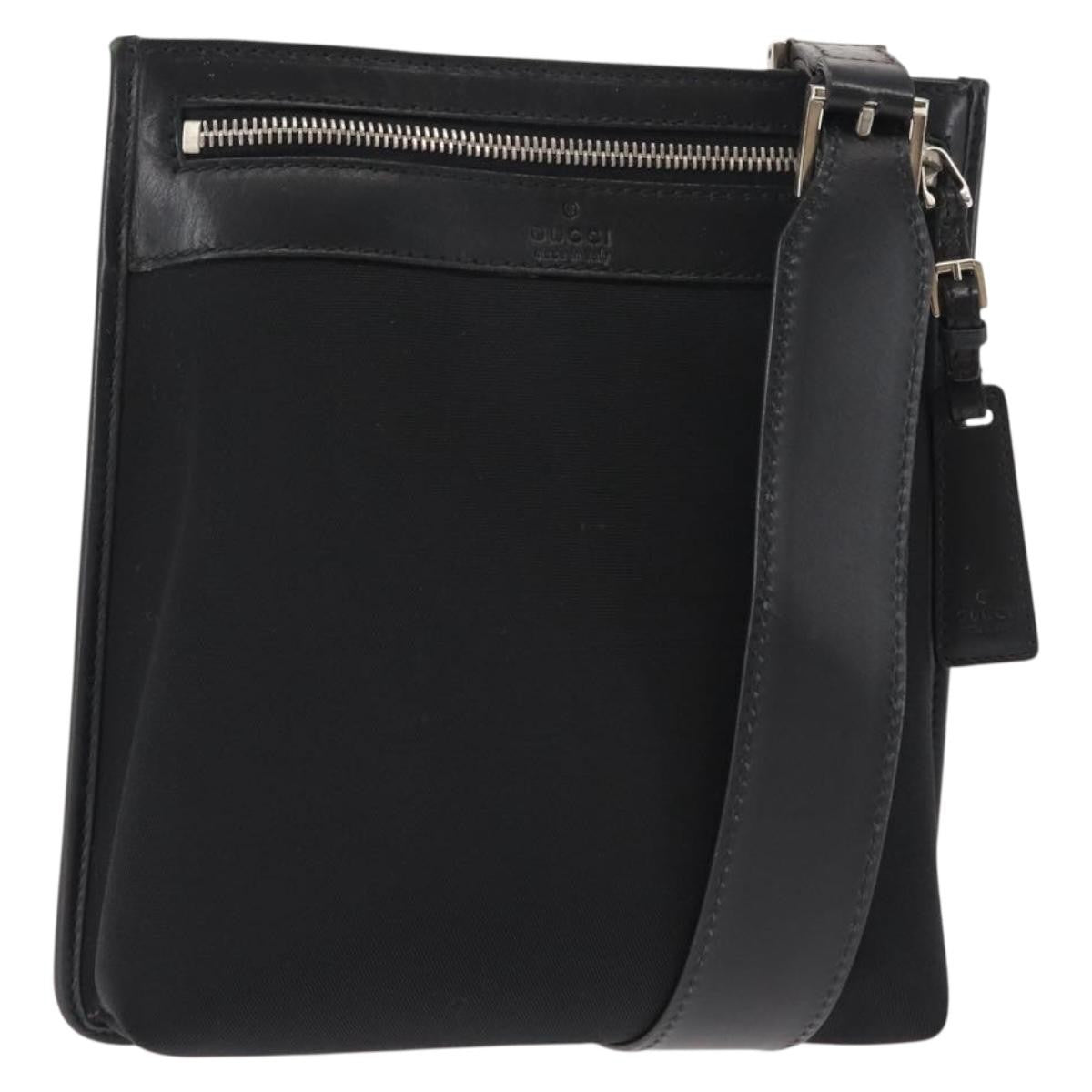 Gucci Vintage Flat Messenger Bag Nylon and Leather - image 1
