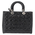 Christian Dior Lady Dior Bag Cannage Quilt Patent Medium - image 2