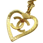 Chanel CC Heart Pendant Metal - image 3