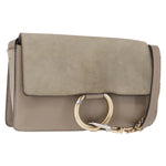 Chloe Faye Shoulder Bag Leather and Suede Small - image 19