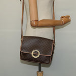 Celine Vintage Macadam Circle Logo Shoulder Bag Canvas and Leather - image 13