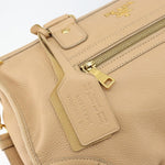 Prada Front Zip Convertible Satchel Cervo Leather Medium - image 15