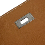 Hermes Kelly Handbag Brown Togo with Palladium Hardware 32 - image 11