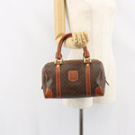 Celine Vintage Macadam Handbag Canvas and Leather - image 12