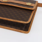 Celine Vintage Macadam Shoulder Bag Canvas and Leather - image 9