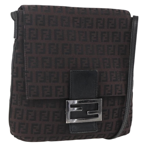 Fendi Vintage Flap Crossbody Bag Zucchino Canvas Small - image 1