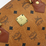MCM Visetos Handbag Canvas and Leather - image 6