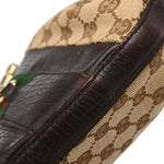 Gucci Vintage Horsebit Shoulder bag Canvas - image 7