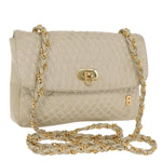 Bally Vintage Chain Shoulder Bag Quilted Leather - image 13