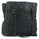 Chanel CC Charm Tote Quilted Iridescent Calfskin Tall - image 1