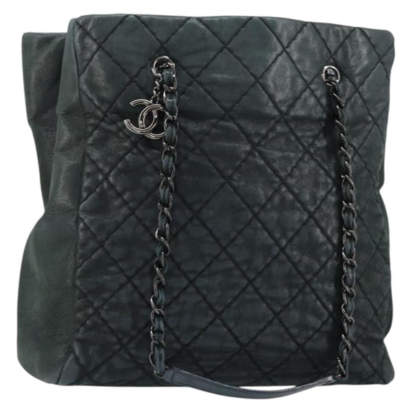 Chanel CC Charm Tote Quilted Iridescent Calfskin Tall - image 1