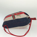 Gucci Logo Drawstring Backpack Striped Canvas Large - image 3