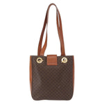 Celine Vintage Macadam Shoulder Bag Canvas and Leather - image 2