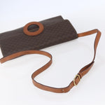 Celine Vintage Macadam Circle Logo Shoulder Bag Canvas and Leather - image 7